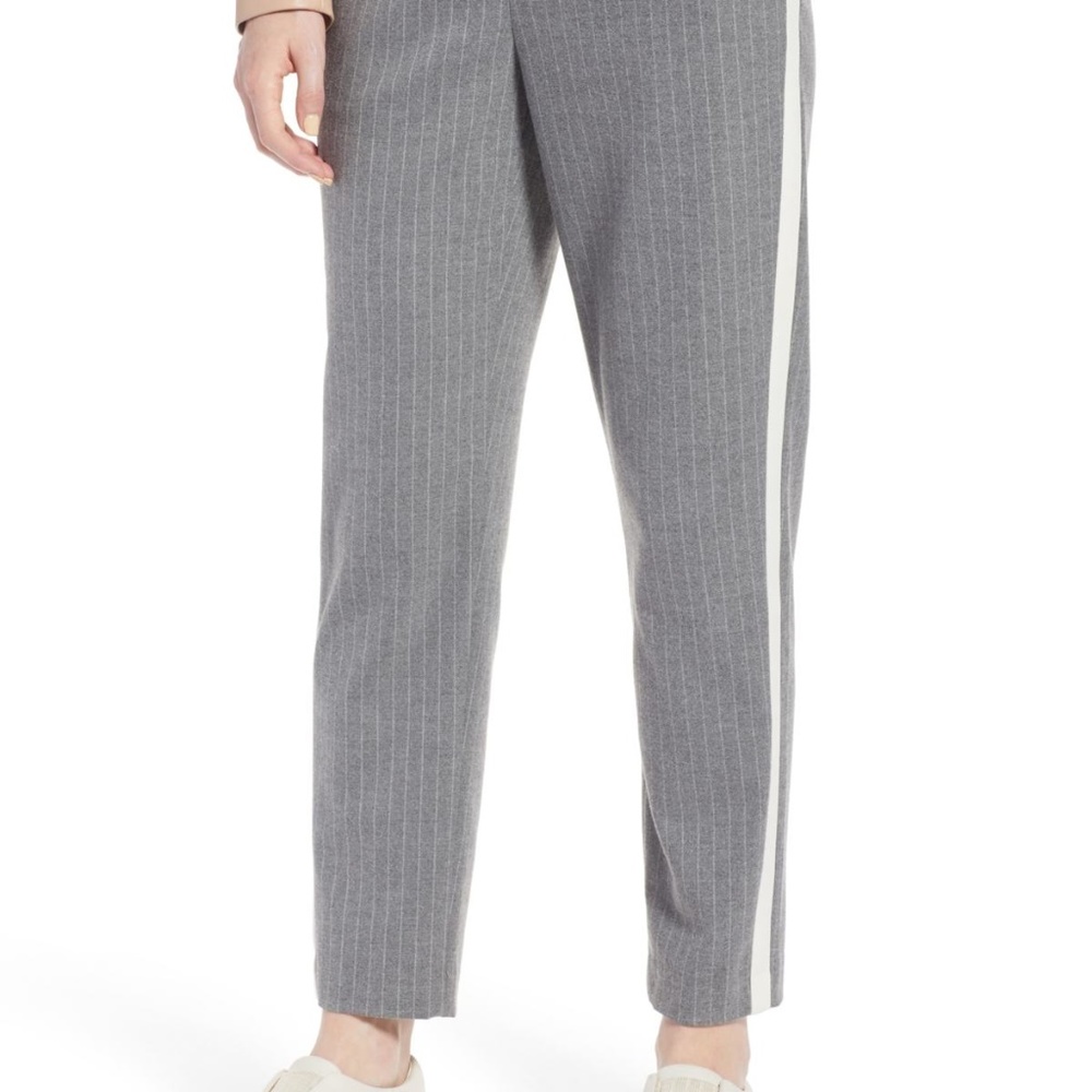 Halogen Gray With White Pinstripe Pants, Size XXL